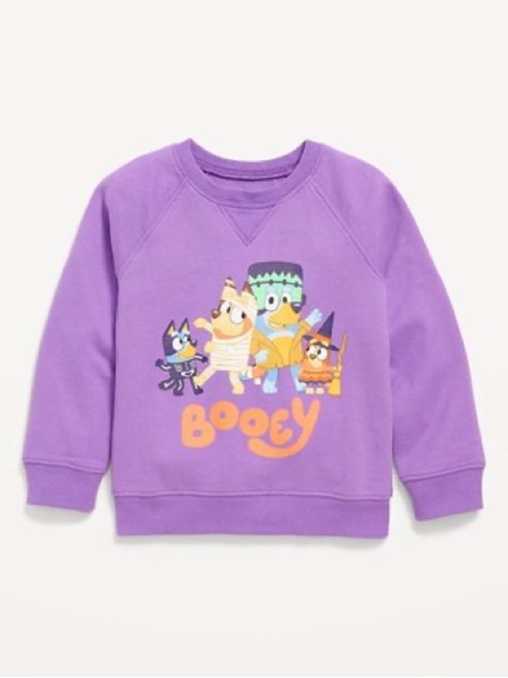 Bluey™ Unisex Halloween Graphic Sweatshirt for Toddler Booey (Purple) 4T